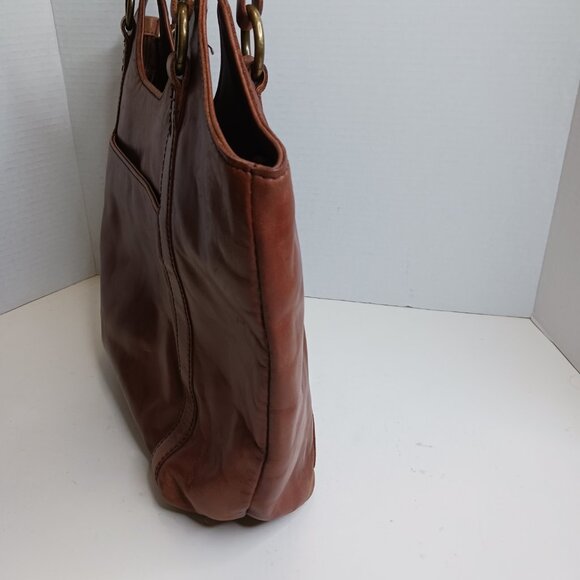 The Sak Women's Sierra Leather Tote Brown Shoulder Bag - Picture 4 of 15